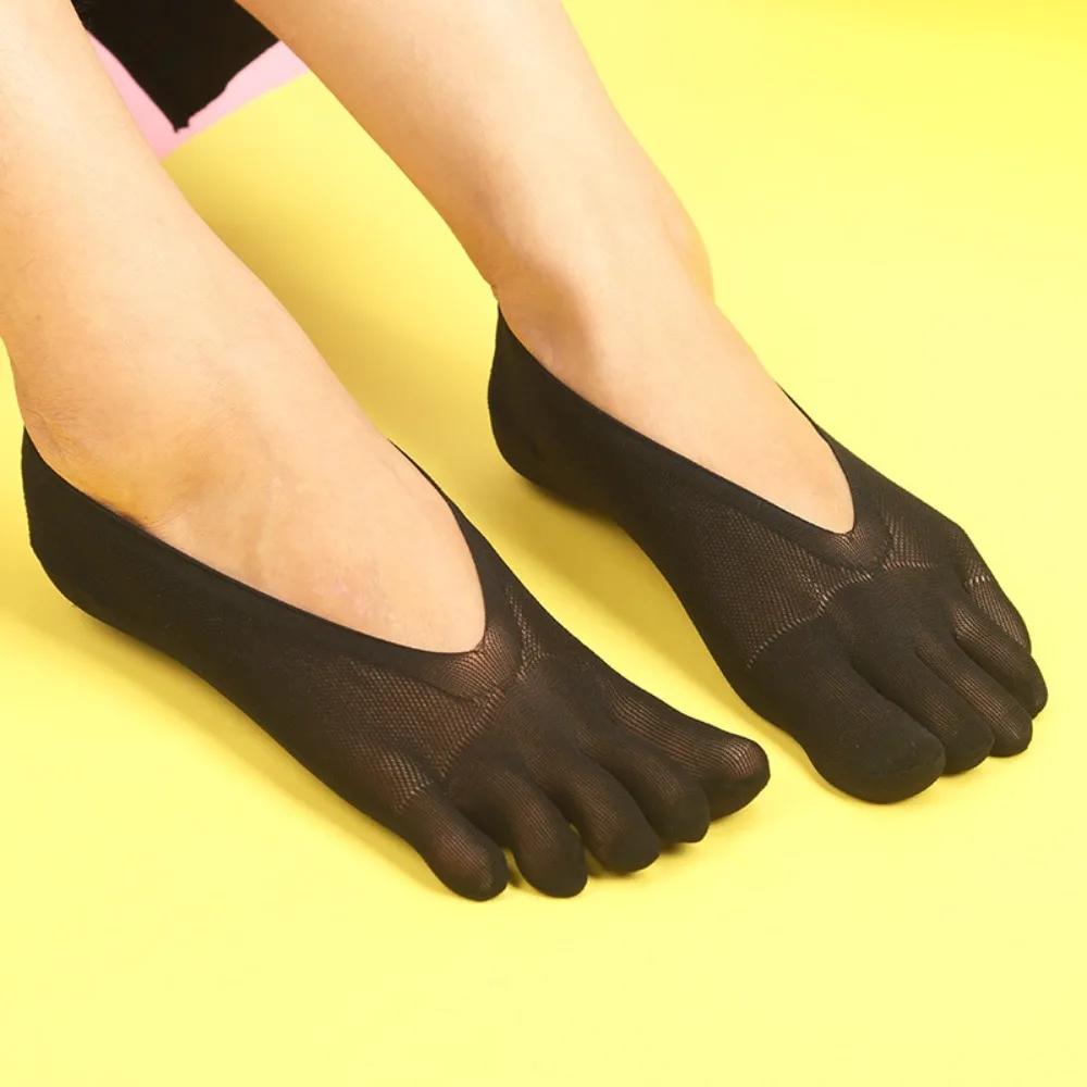New Ultrathin Five-Finger Socks Invisible Breathable Boat Socks Non-slip Low Ankle Socks Summer