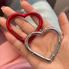 Elegant Engraved Heart Keychain Buckle Rustproof Zinc Alloy Creative Accessory For Keys Backpack Jewelry Gift