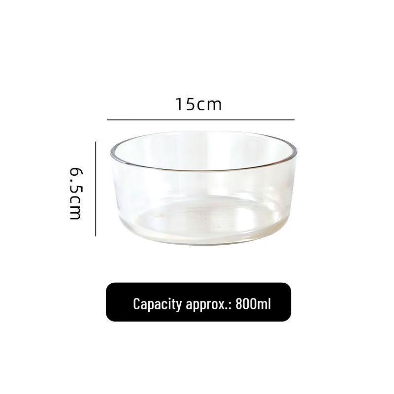 Glass Salad and Fruit Bowl