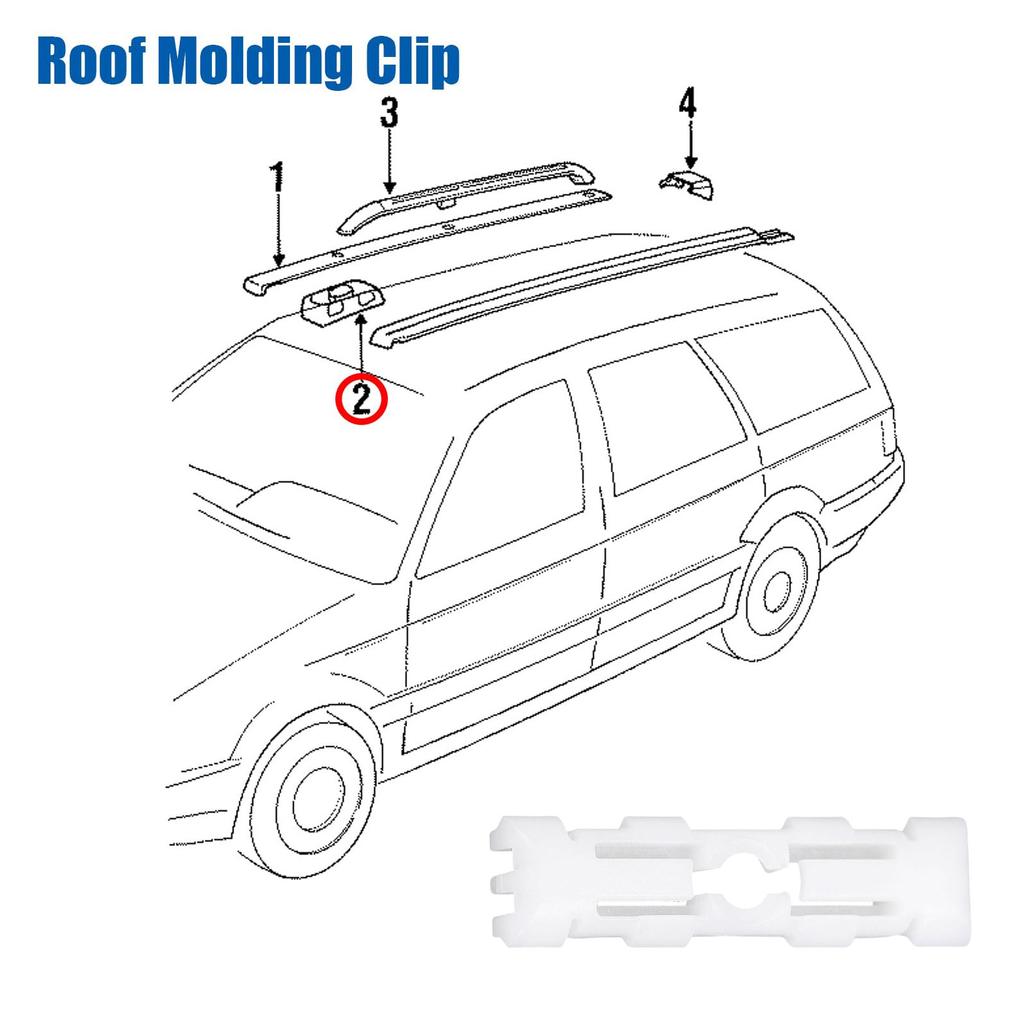 Roof Gutter Clips Rain Channel Gutter Trim Strip Moulding Clip FOR VW Golf Jetta GTI Caddy Passat B3 B4 1H0853733B 191853733A