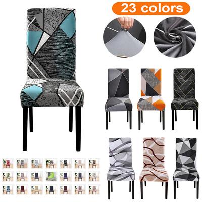 Dining Chair Cover Spandex Elastic Chair Slipcover Case Stretch Chair Covers Seat Case for Wedding Hotel Banquet Dining Room