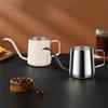 Se toarnă peste ceainic de cafea Fierbător de ceai cu gât de gâscă Oală de cafea din oțel inoxidabil Fierbător de picurare cu gură îngustă și lungă ușor de utilizat