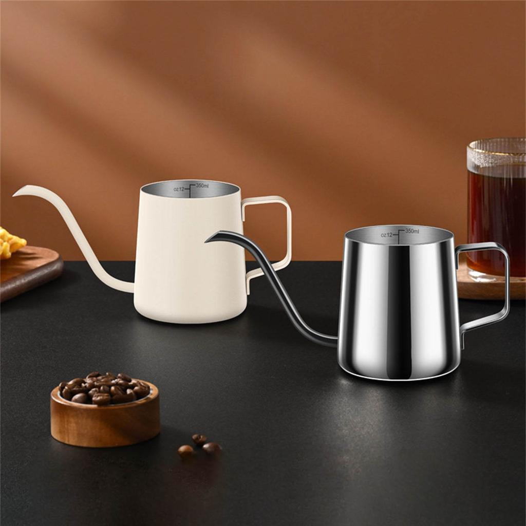 Se toarnă peste ceainic de cafea Fierbător de ceai cu gât de gâscă Oală de cafea din oțel inoxidabil Fierbător de picurare cu gură îngustă și lungă ușor de utilizat