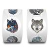 500 Stickers/roll Cartoon Wolf Animal Roll Tape Refrigerator Skateboard Cabinet Cup Mobile Phone Hand Tent Tape