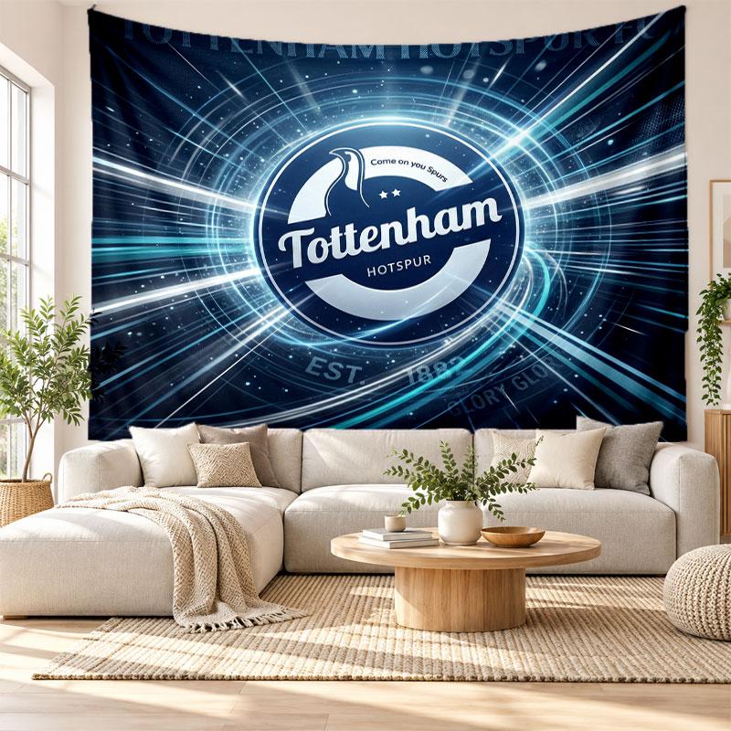 Tottenham Hotspur Wall Tapestry, Soft Fabric Wall Hanging, Decorative Backdrop For Bedroom Home Wall Art