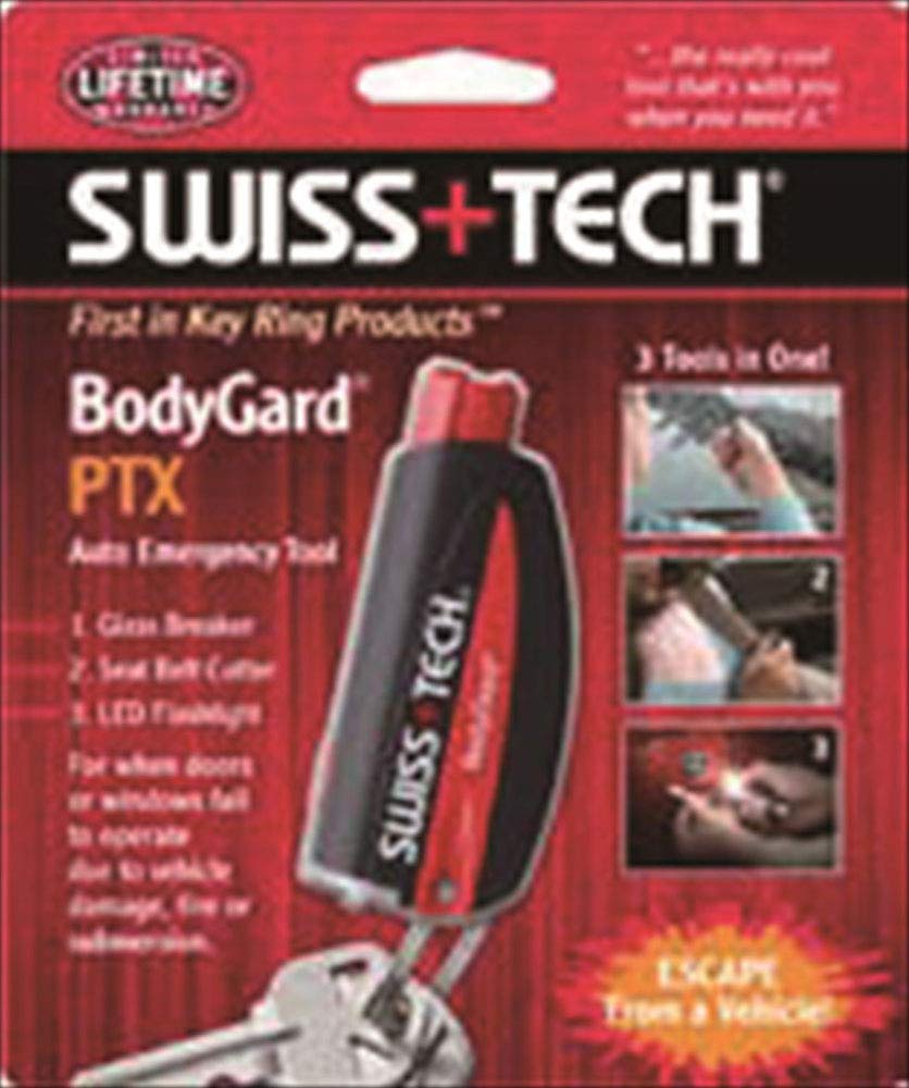 SWISS+TECH Automotive Emergency Escape Tool Bodyguard PTX 3-in-1 [Genuine Japanese Product] 13074