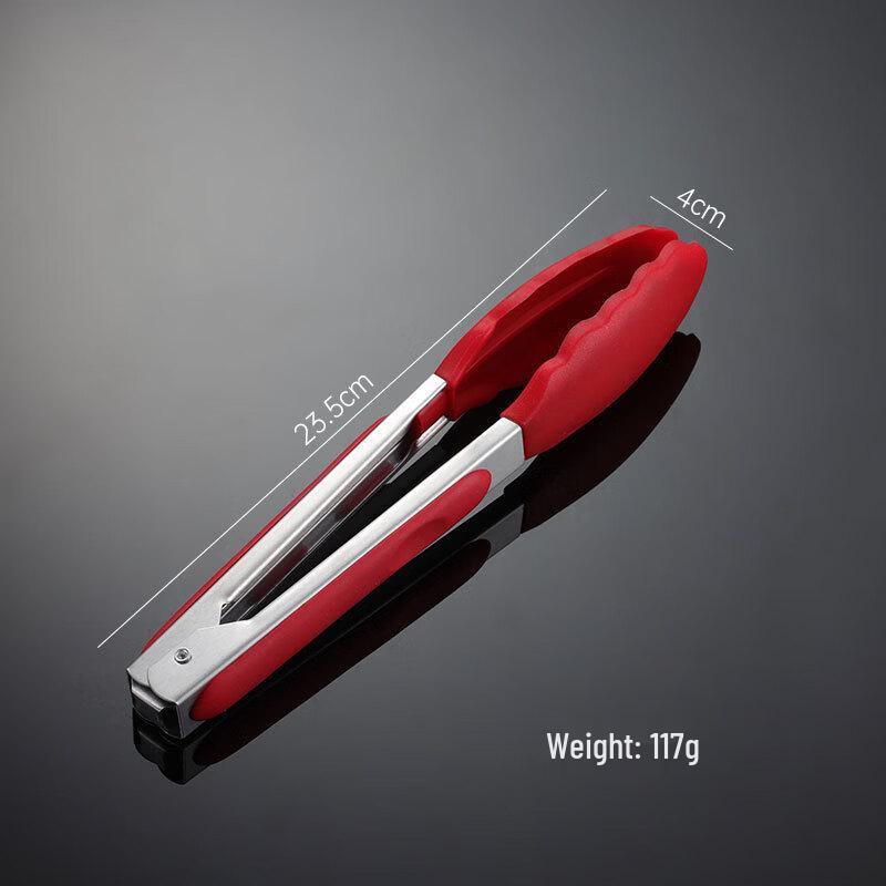 Qianxing 430 Stainless Steel Silicone Cooking Tongs