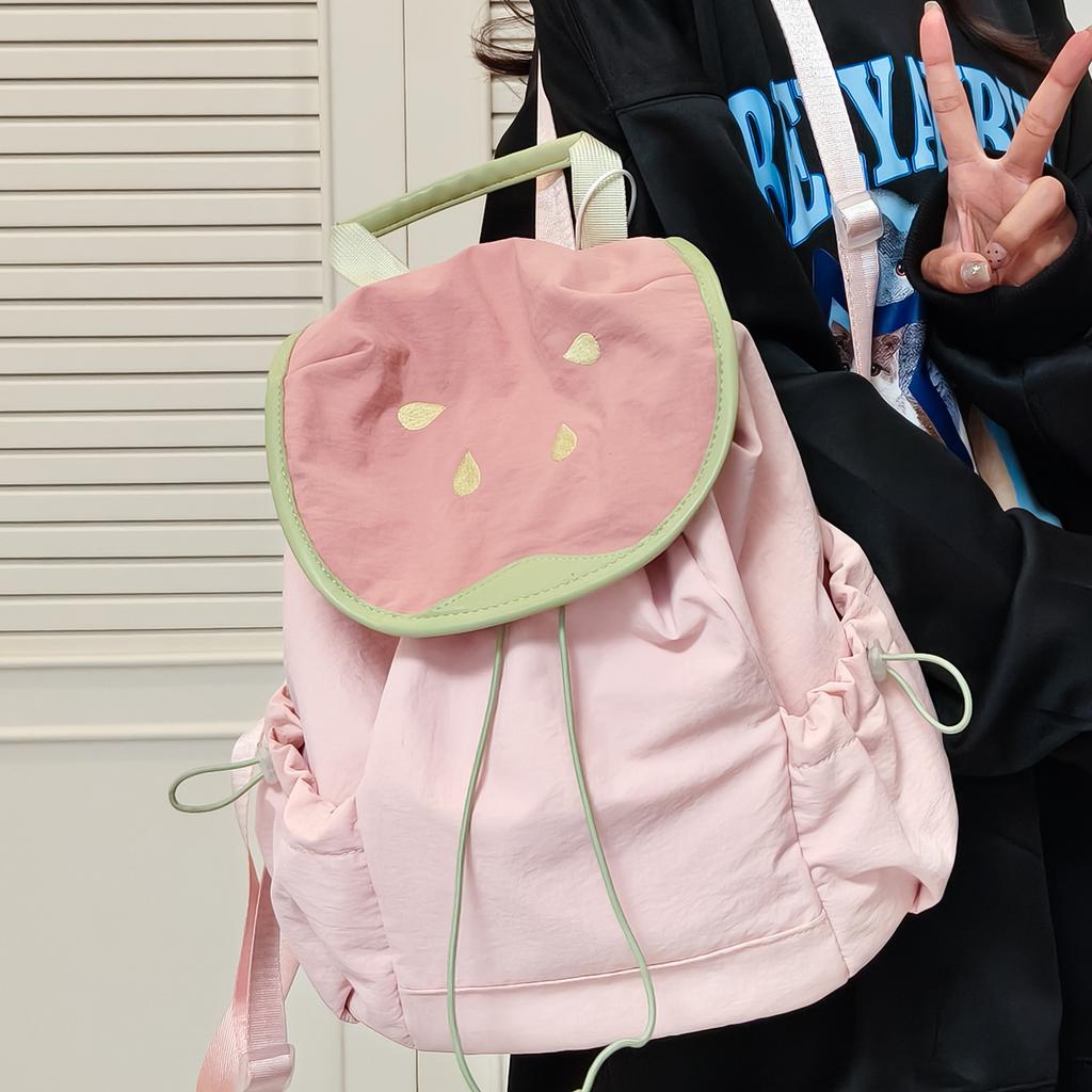 New Spring and Summer Short Trip Small Backpack Simple and Cute Versatile Commuting School Bag College Style Backpack