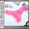 ONE LIMITATION Lace Ruffle Sexy PT063 Women's T-Back Panties, Lingerie, (Pink)
