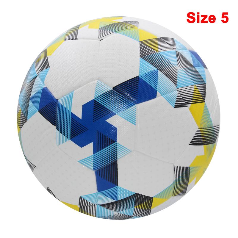 Palloni da calcio di alta qualità, misura ufficiale 4/5, materiale PU, senza cuciture, per partite all'aperto, allenamento di calcio, pallone da calcio