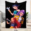 Fantasy Sword Dance Party Blanket Soft & Cozy Suitable for Seaside Bedding Office Chair for All Seasons Playful Design