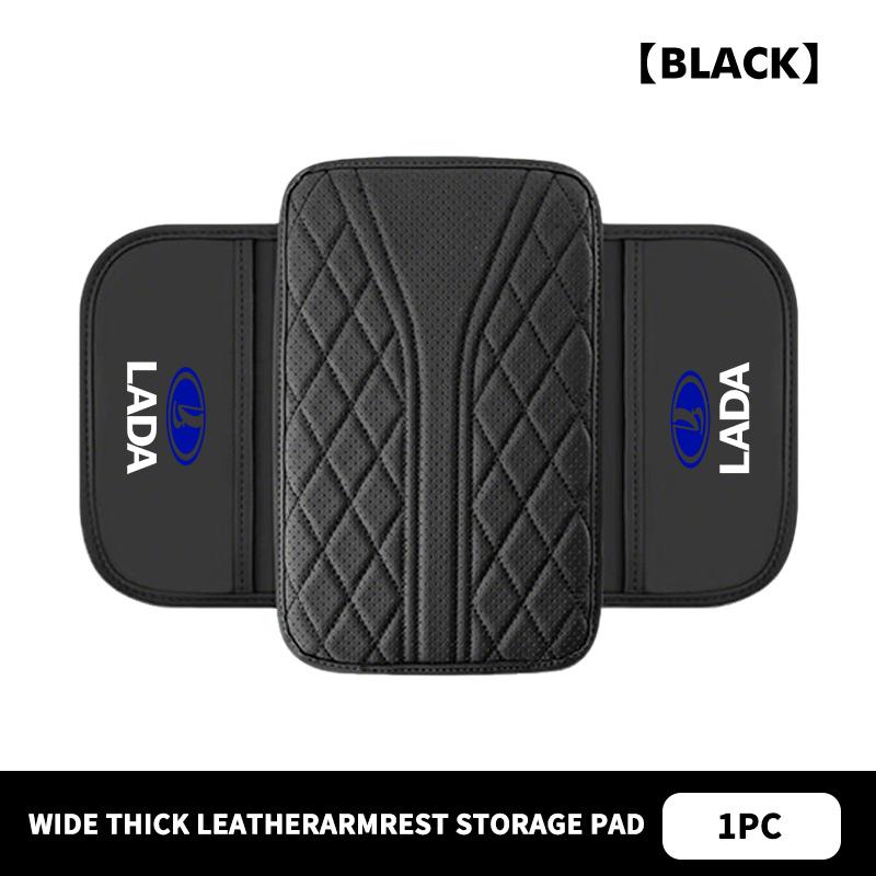For Lada Leather Car Armrest Storage Bag Auto Center Console Protective Pad Auto Accessories Niva Vesta 4X4 Largus Priora Granta NN63