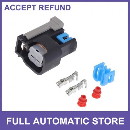 

2 P Fuel Injector Socket Plug 1 Set for Buick Excelle Black, Blue