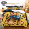 Paw Patrol Cartoon Duvet Cover, Cute Puppy Printed Quilt Cover with Pillowcase, Soft Bedding for Kids Bedroom