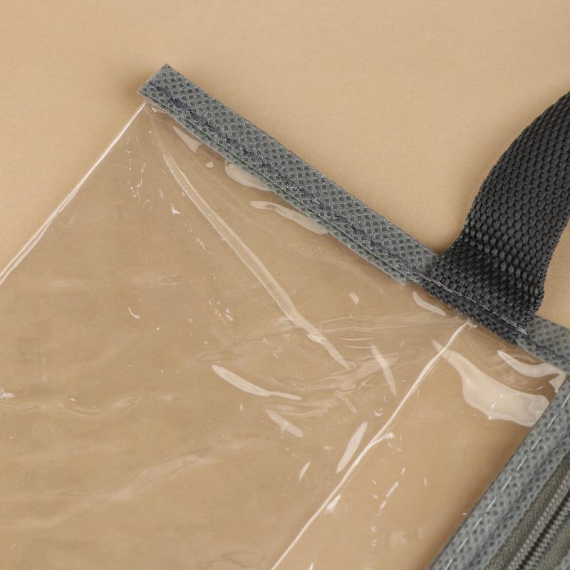Portable Shoe Storage Bag Clear Wide Opening Design Durable Travel Organizer For Shoes Clothes Space-Saving Essential