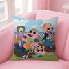 Cartoon CClarence fun  Pillow Cushion Cover Pillowcase Living Room Sofa Home Decor Customized