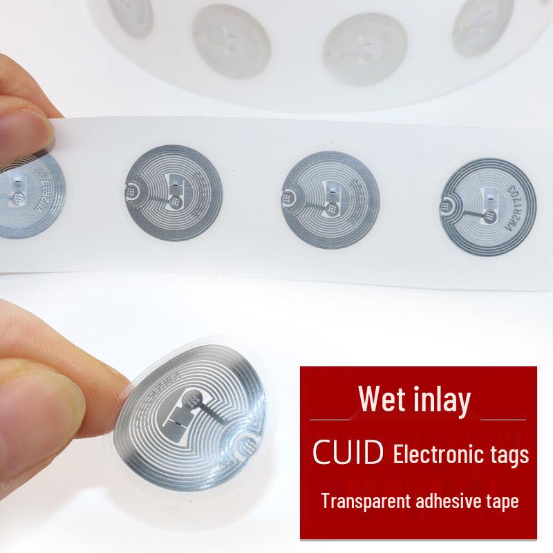 CUID Sticker NFC Wet Inlay RFID Flexible Tag, 25mm