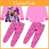 Kinder Cartoon Pyjamaset Met Cartoon Kpop Demon Hunters Print Ontwerp Voor Zomercomfort