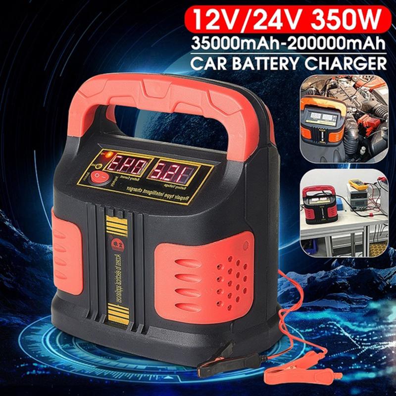 350W Nabíječka autobaterií Pulzní oprava Plně automatická Inteligentní 220V 12/24V