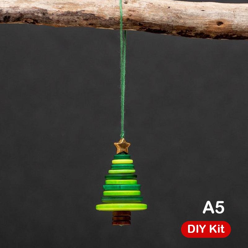 Diy Button Snowman & Angel Button Christmas Ornament Making Kit For Indoor/Outdoor Xmas Tree, Window & Party Decorations
