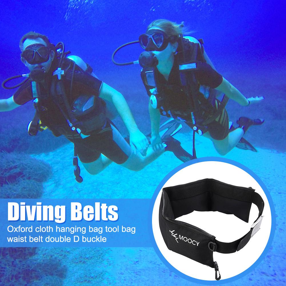 Sports Diving Belt Portable Snorkeling Diving Weight Belt Bag with Pocket Quick Drying Waist Hanging Swimming Accessories