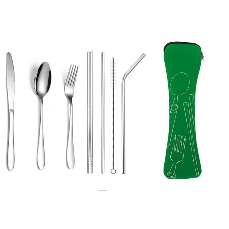 Ru Han 636 Series Stainless Steel Camping Cutlery Set