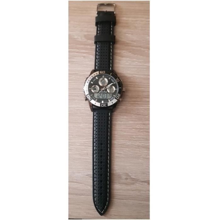 Uhr - TRAVELER - Herren - Digital - Silikonarmband - Schwarz