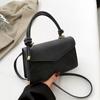 New fashion casual portable small bag popular small square bag women's solid color simple shoulder messenger bag