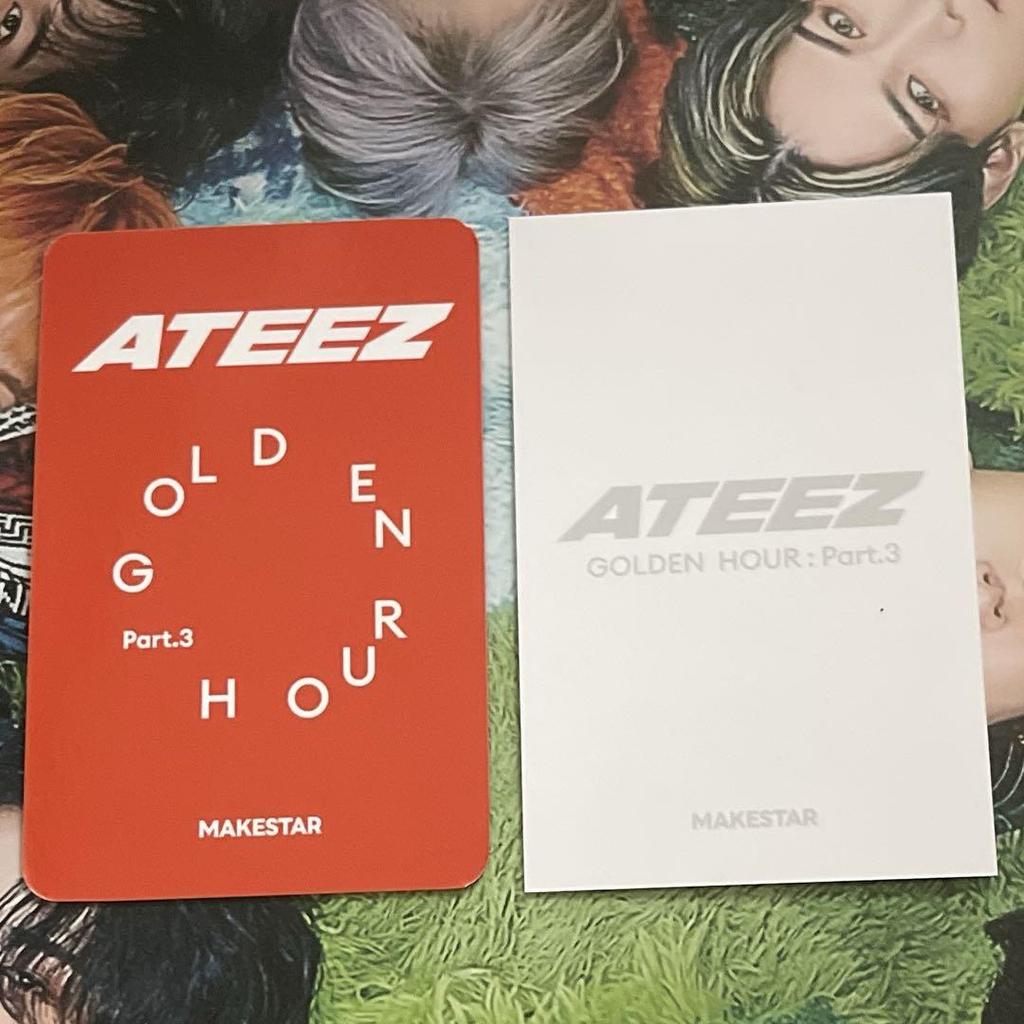 [USED] Yeosang ATEEZ GOLDEN HOUR 3makestar Bonus 2-piece Set