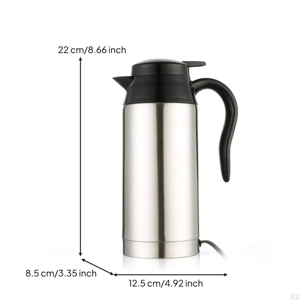 Electric Heating Cup with Sleeve Stainless Vehicle Mug Portable Car Kettle for Drivers,