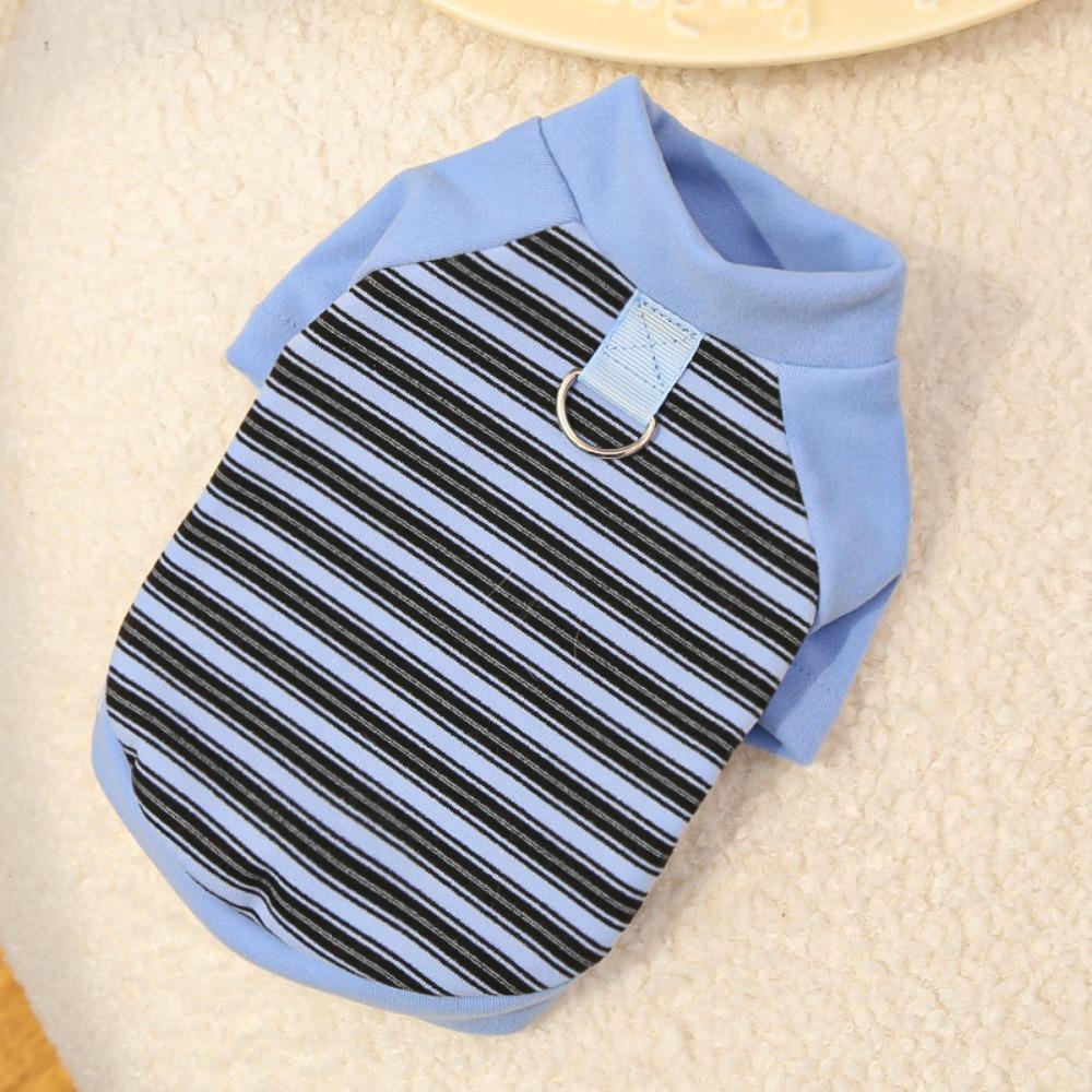 Comfortable Dog Hoodies Soft Dog Base Coat Fashion Striped Pet Clothes  Autumn and Winter