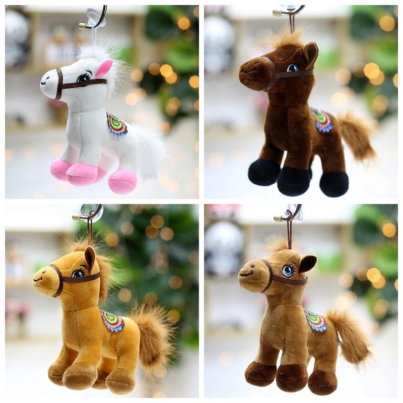 Simulated Horse Plush Toys Creative Year of The Horse Mascot Pendant Doll Home Decoration Zodiac Horse Hanging Decoration