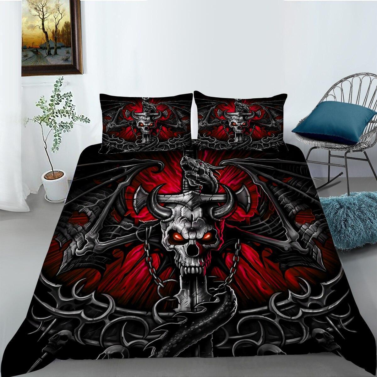 

Three-Piece Quilt Cover 3D Digital Printing Bed Sheet Bedding Home Textile cover 135 * 200 * 1 and 50 * 75 * 1