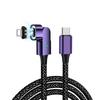 Magnetic 100W Fast Charging Cable with 180° Rotation for Apple Devices and Type-C