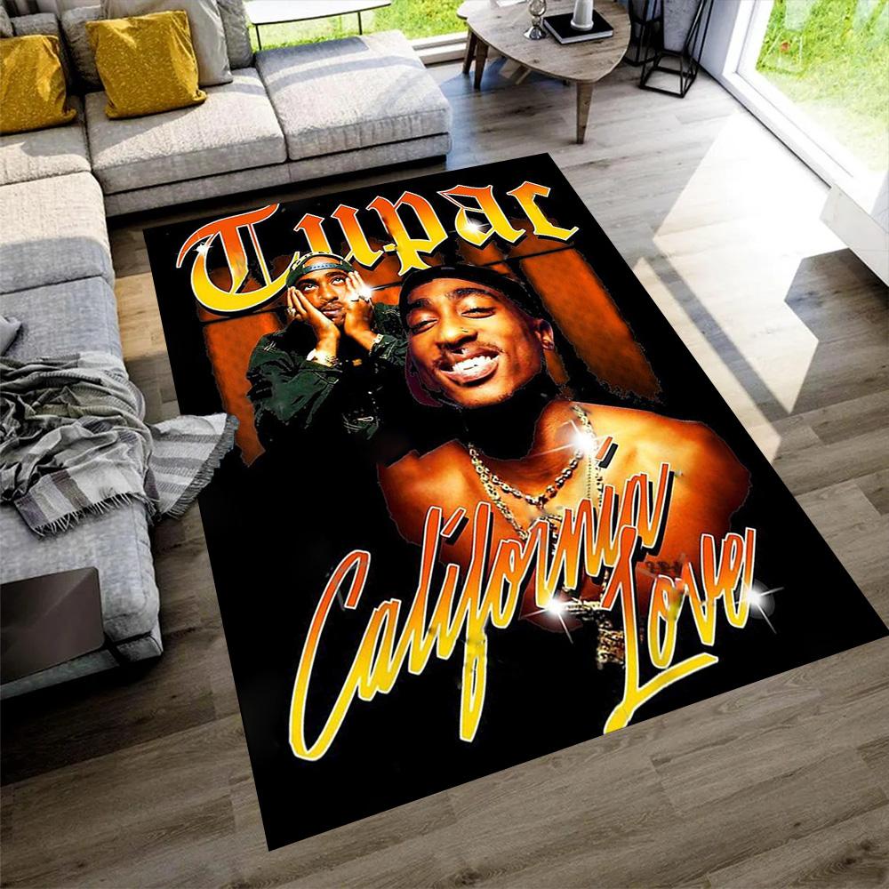 2pac Floor Rug Office Rug Design for Outdoor Hallway Kitchen Entryway Anti-slip Rug Office home decor Perfect Gift for Valentine's Wedding Birthday