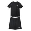 Li Ning Sports Lifestyle Series Campus Logo Round Neck Short Sleeve T-Shirt Cool Dry Breathable Fitness Running Pants Casual Sports Suit YATU125-25