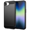 For iPhone 16e Case Protective Phone Cover Carbon Fiber Texture Brushed