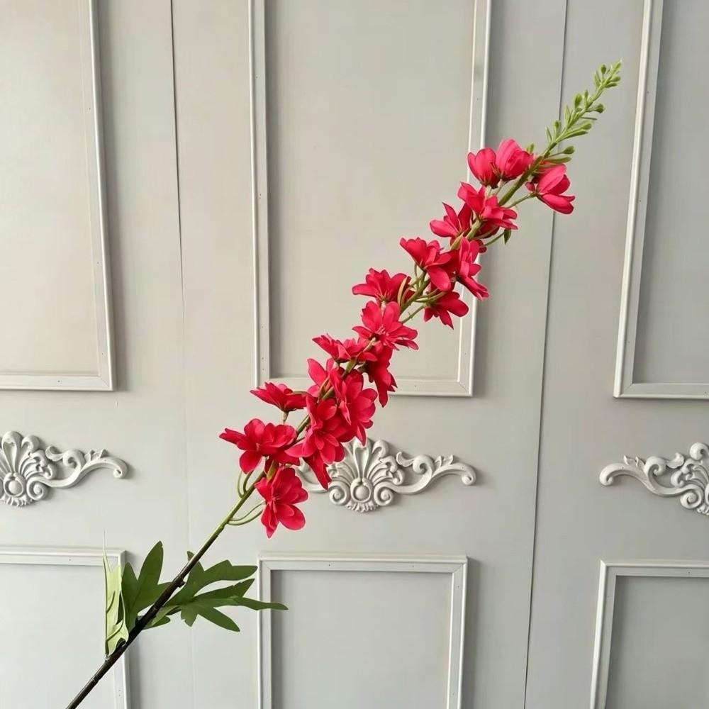 Long Stem Artificial Flowers Branch Silk Decorative Delphinium Branch Hyacinth Style Long Branches Wedding Flowers