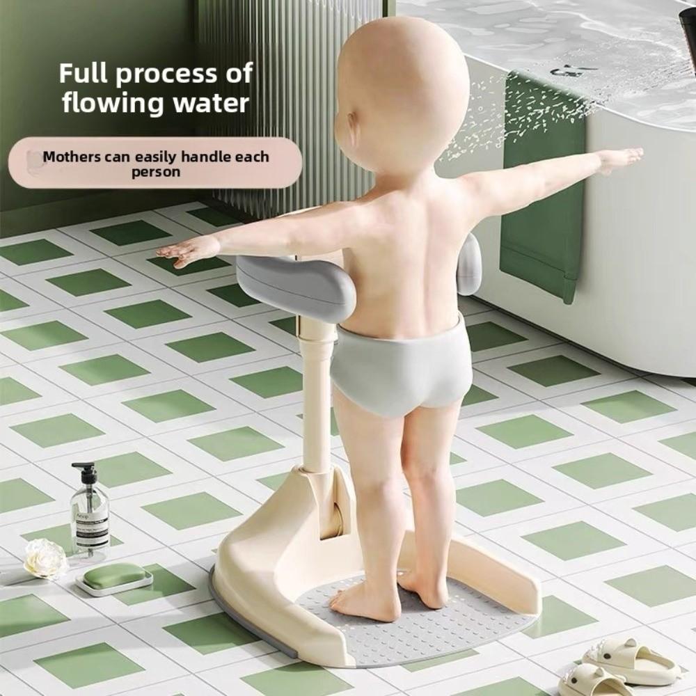 Armrest Design Anti-Slip Bath Organizer Foldable Baby Bath Stand  Home Bathing