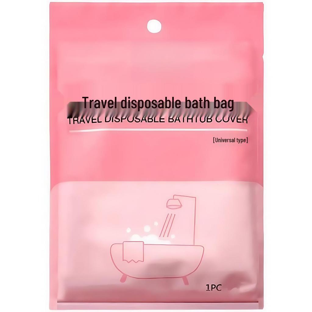 Thickened Disposable Bathtub Soaking Bag - Plastic Bath Cover for Home & Travel Use