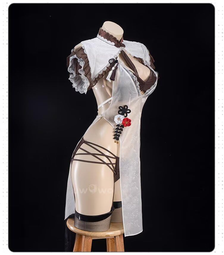 Pupubanbanya Lavender Formidable Cosplay Costume, Christmas, Halloween Costume, Cheongsam, Sexy Cloak