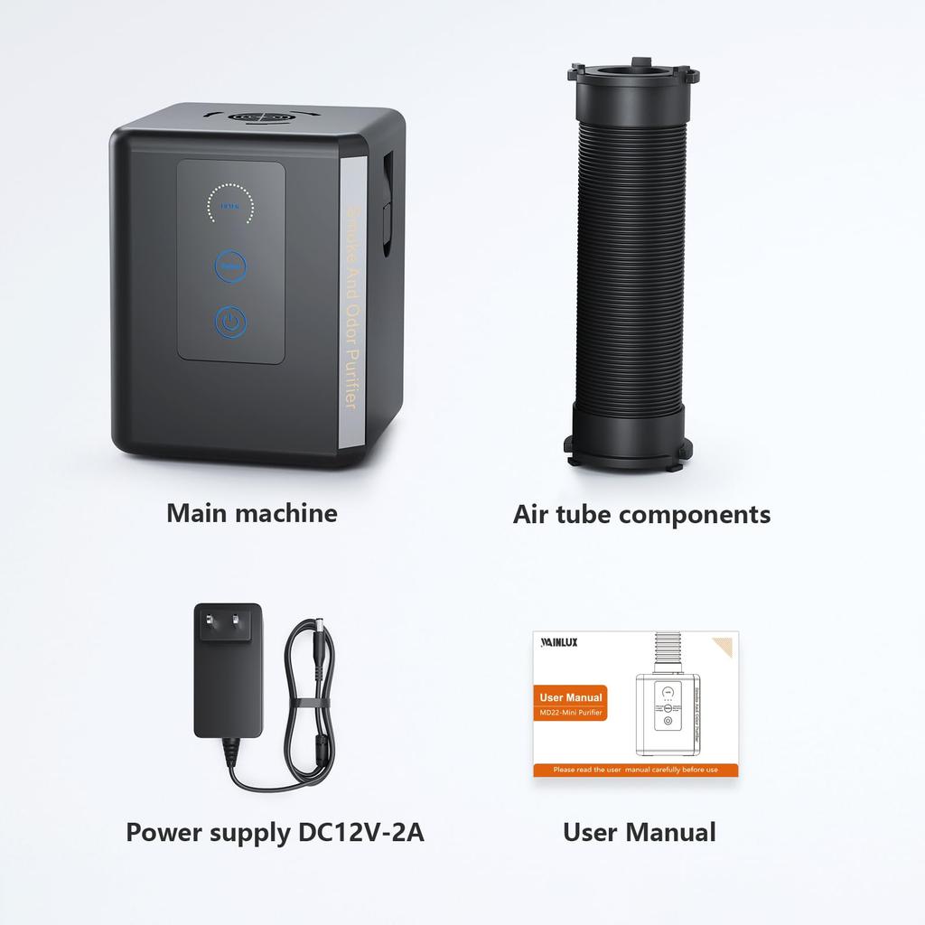 WAINLUX K8 Air Purifier for Laser Engraving Machine and Laser Cutting Oil Smoke Purifier for Sealed Laser Cutting Purification Rate Machine, Machine,