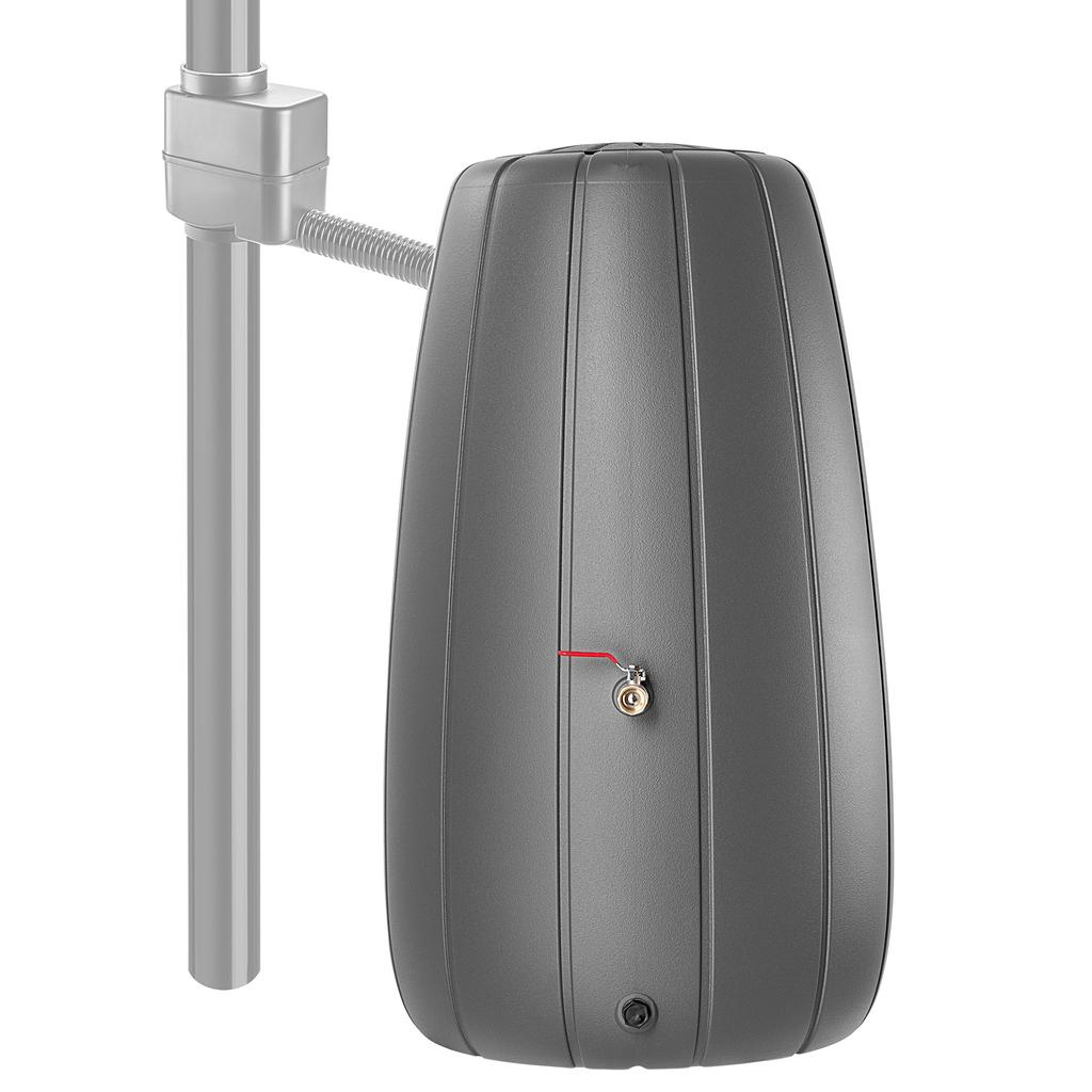 KADAX Zbiornik Na Deszczówkę Wodę Beczka 200L Deszcz Pojemnik + Kran Z Donicą 2W1