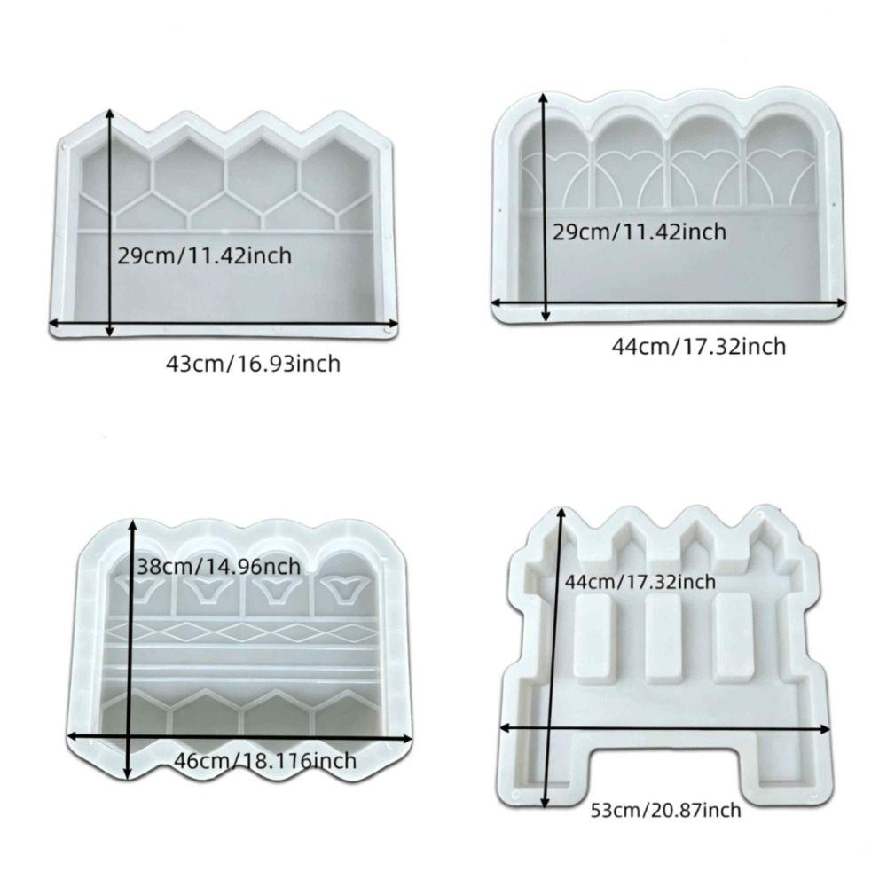 Reusable Garden Fence Mold Easy Operation Brick Mold DIY Flower Bed Mold Patio