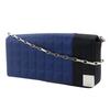 Chanel Chocolate Bar Shoulder Bag A17829 ChainShoulder Blue Satin Women Used