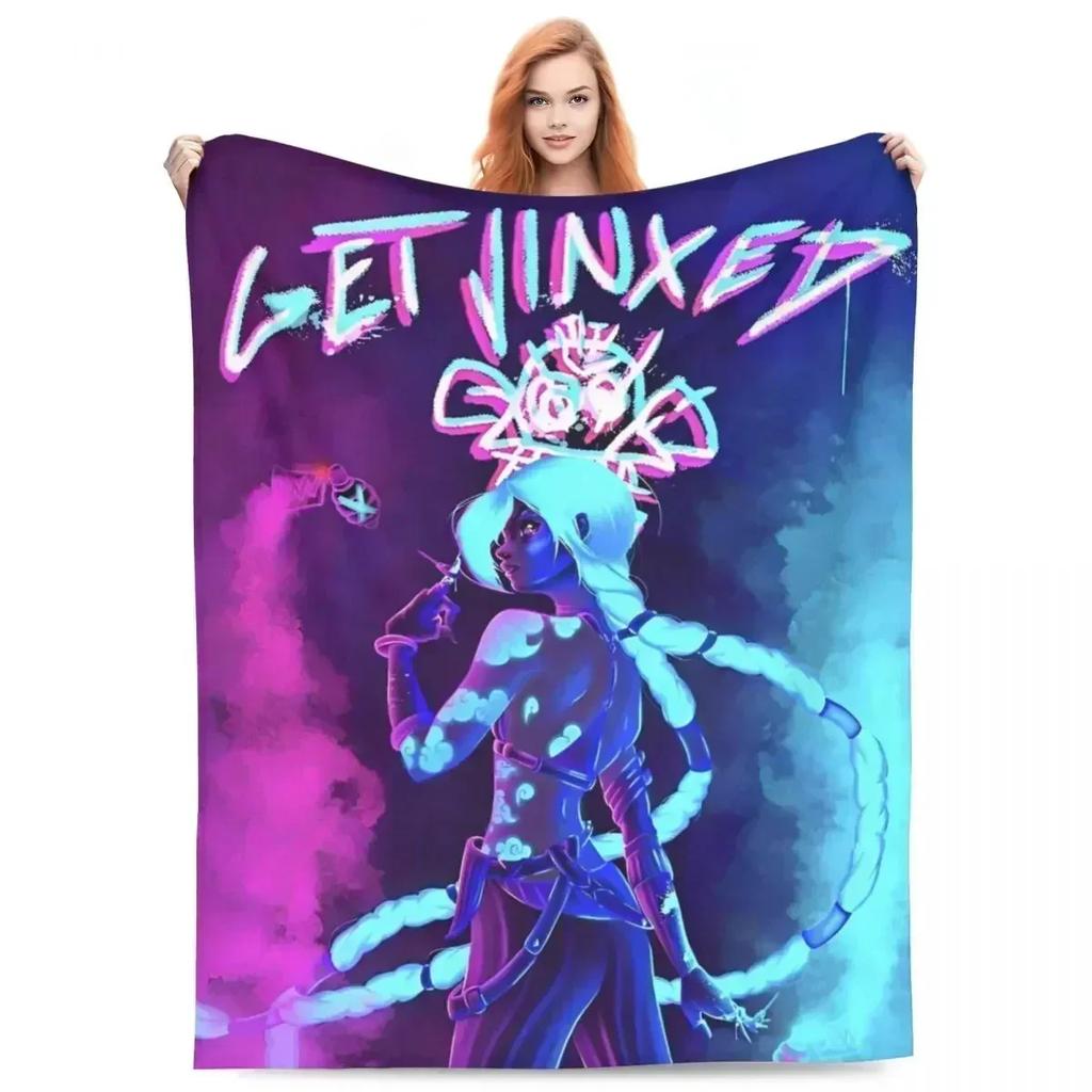 Caitvi Arcane Blankets Action Adventure Wool Awesome Warm Throw Blankets for Chair Covering Sofa Decoration