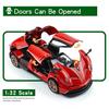 Pagani Huayra Dinastia Supercar Simulation Druckguss- und Spielzeugfahrzeuge Geräusche und Licht Rückziehauto 1:32 Legierungskollektionsmodell