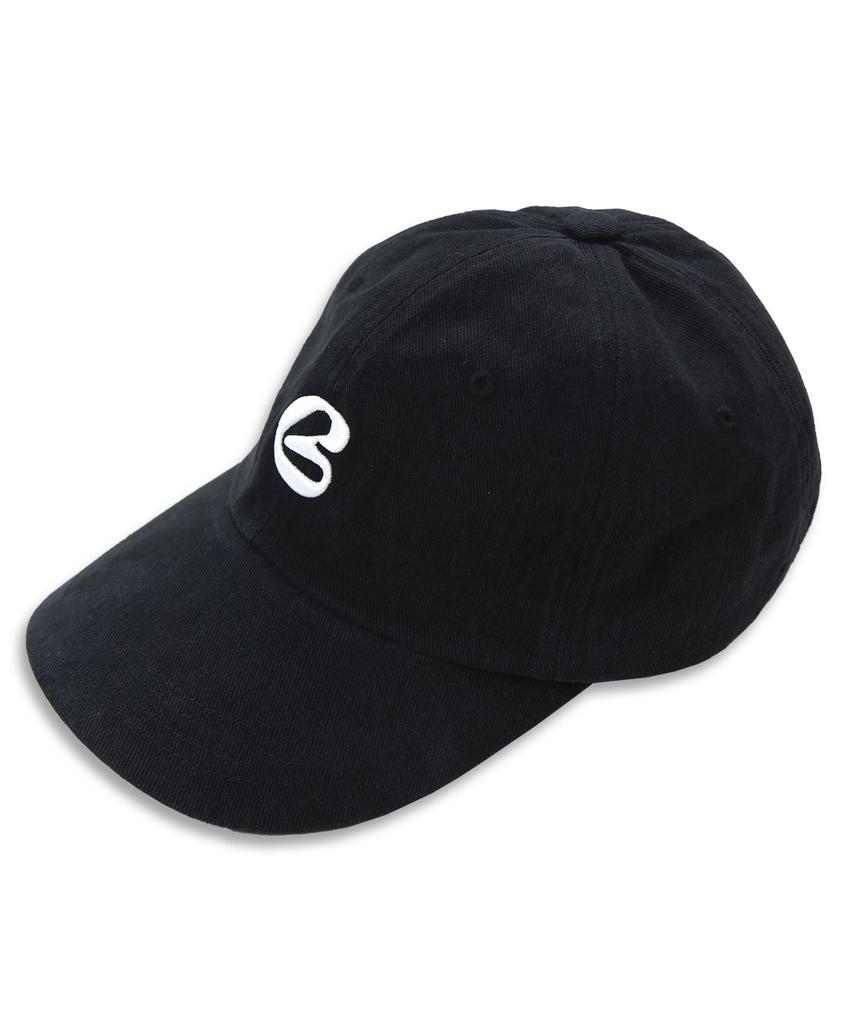 BLUFF B Initial Logo Ball Cap [Black]
