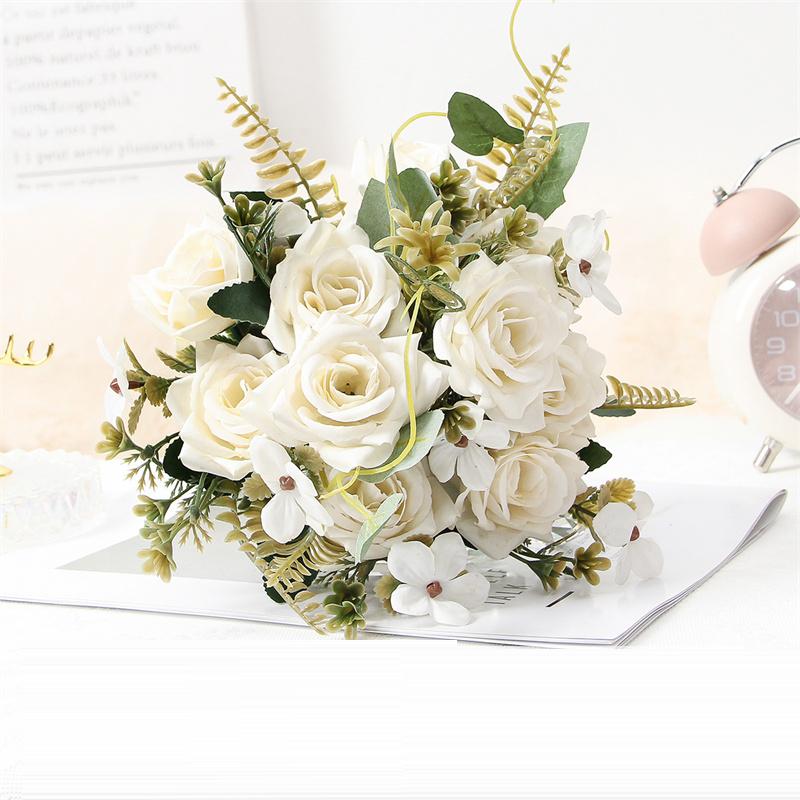 2PCS Artificial flower bouquets, artificial roses, high-end artificial flower bouquets.