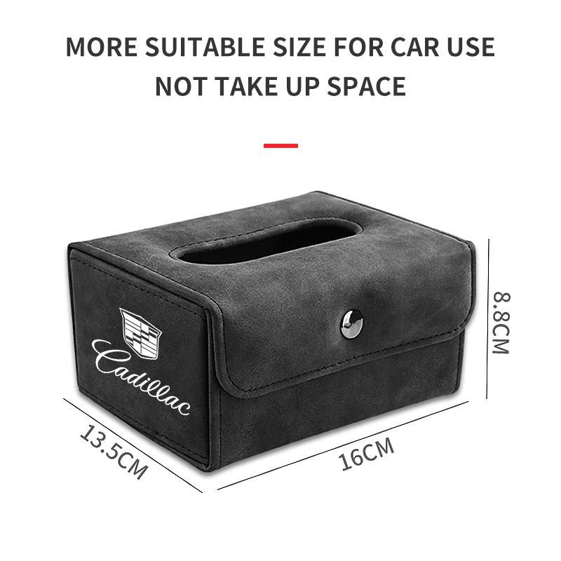 Car Seat Back Armrest Type Folding Tissue Box for Cadillac CT5 STS XLR CT4 GT4 SLS SLR XT6 Escalade XT4 XT5 SRX XTS ELR BLS